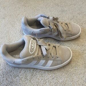 Adidas Campus Beige and White Sneakers